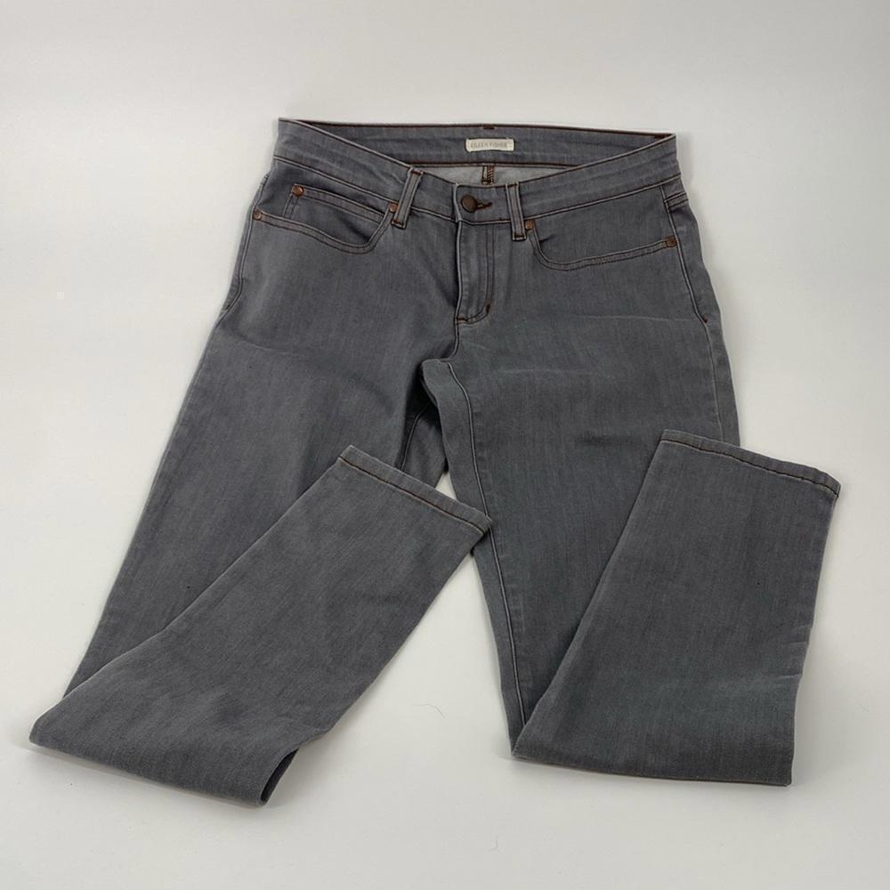 Eileen Fisher Gray Denim Jeans - Perfect for Everyday Wear - Picture 2 of 3
